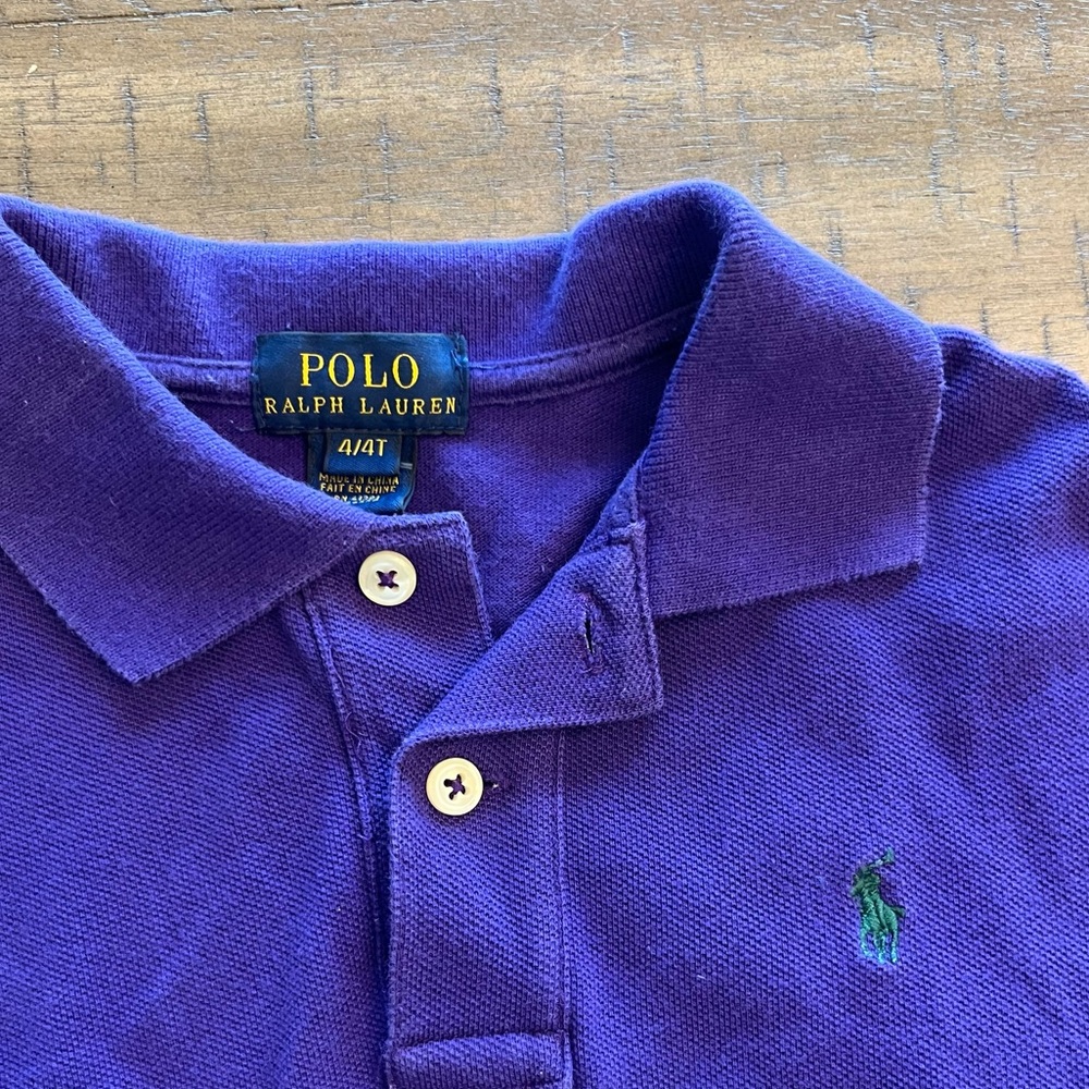 Polo by Ralph Lauren Kids Classic Purple Polo - Picture 2 of 2